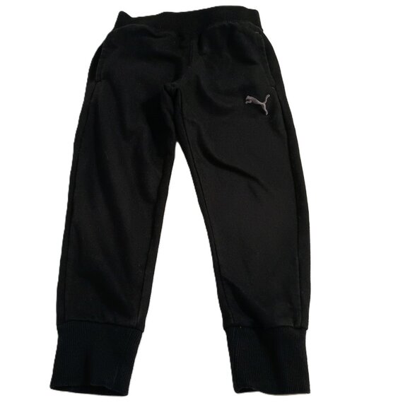EUC: Boys' Puma Size 4 Black Joggers Sweatpants - Picture 1 of 3